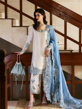 Hussain Rehar Pure Raw Sheesha 3 Piece Unstitched Suit